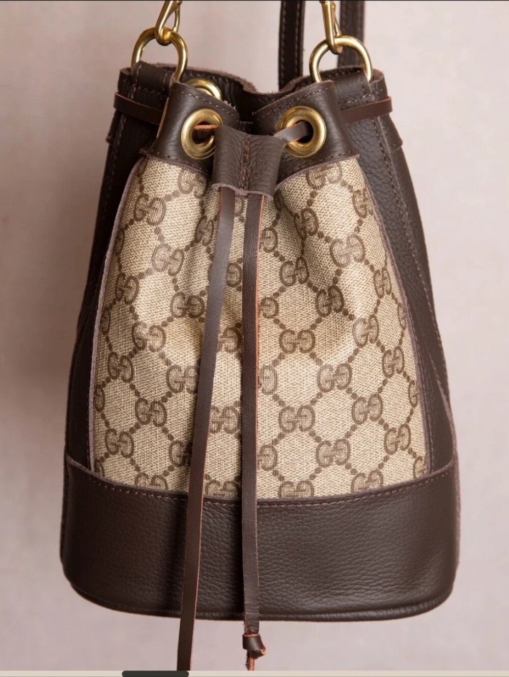 Gucci Monogram Mini Bucket Bag Restored By VBB - Picture 2 of 11